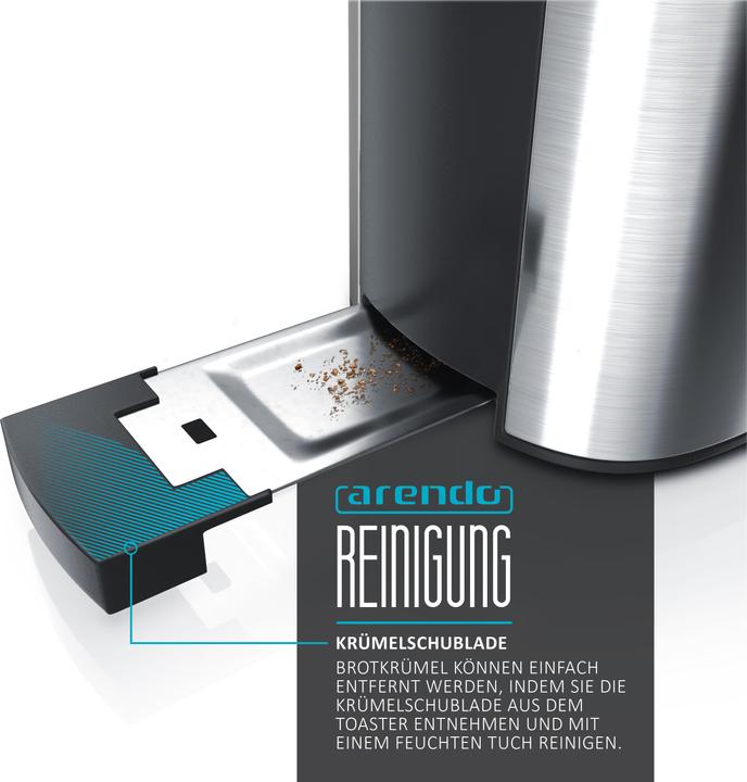 Immagine prodotto Arendo Tostapane a fessura lunga, scalda panini, involucro termoisolante, display