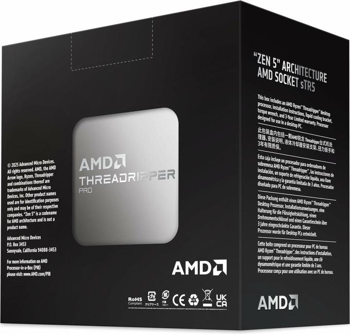 Actual product image AMD THREADRIPPER PRO 9975WX STR5 (sTR5, 4 GHz, 32 -Core)