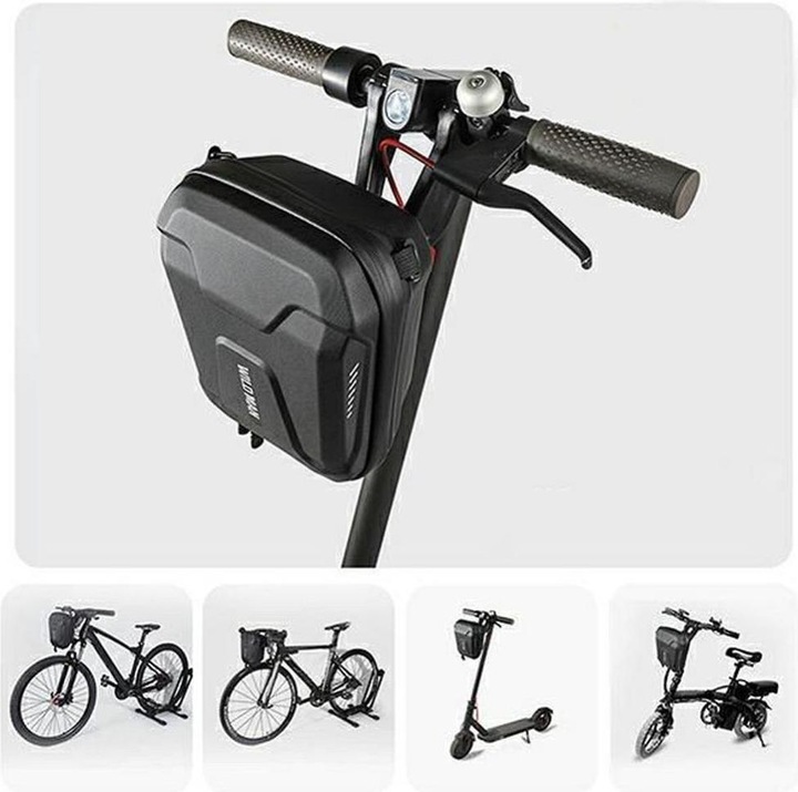 Immagine prodotto Hoco Bicycle accessory WILDMAN WILDMAN traveling bag for handlebars with zipper E8 3L black (3 l, Borsa portapacchi)