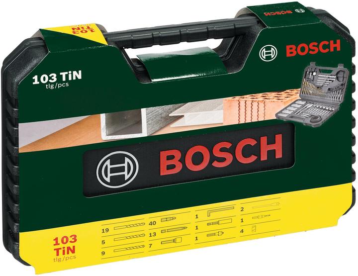 Image du produit Bosch Home & Garden Assortiment de forets et mèches TiN (3 mm, 4 mm, 5 mm, 6 mm, 7 mm, 8 mm, 10 mm)