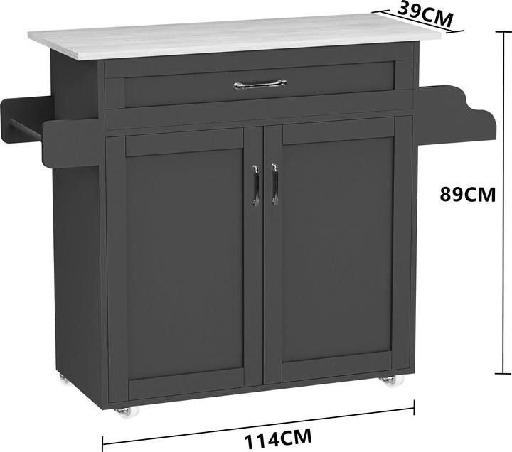 Actual product image VCM Küchenwagen Servierwagen Rollen Pastano