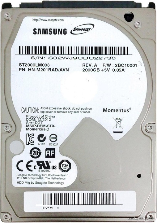 Produktbild Samsung Spinpoint M9T (2 TB, 2.5")
