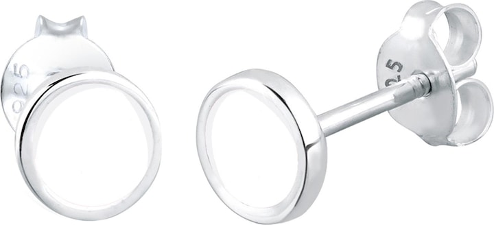 Produktbild Elli Ohrringe Basic Geo Kreis Emaille 925 Sterling Silber (Emaille, 925er Sterling Silber)