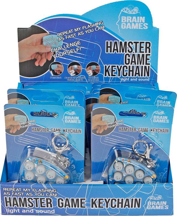Actual product image Brain Games Hamster Game Keychain
