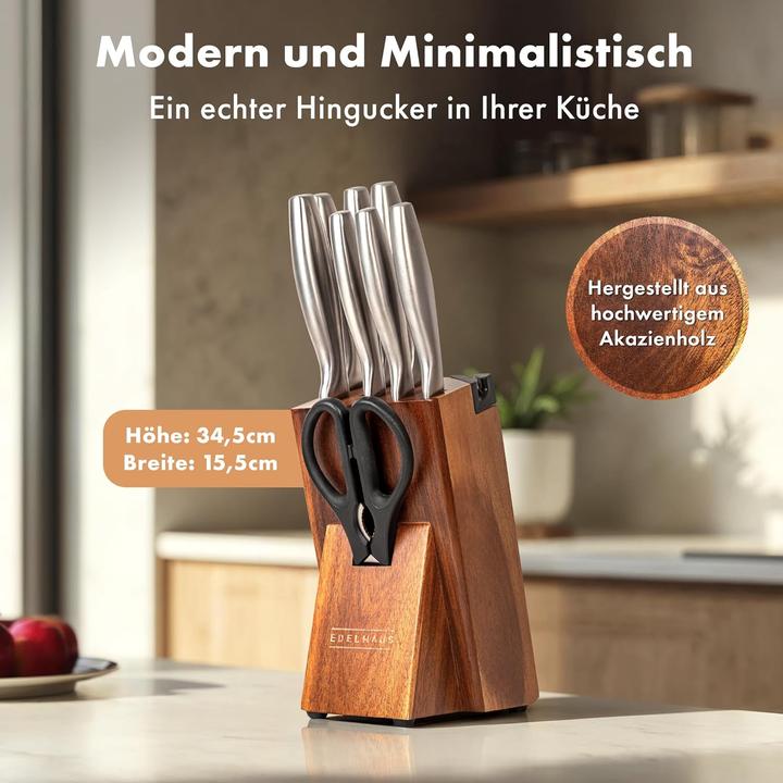 Produktbild Edelhaus Profi Messerblock-Set mit integriertem Schärfer