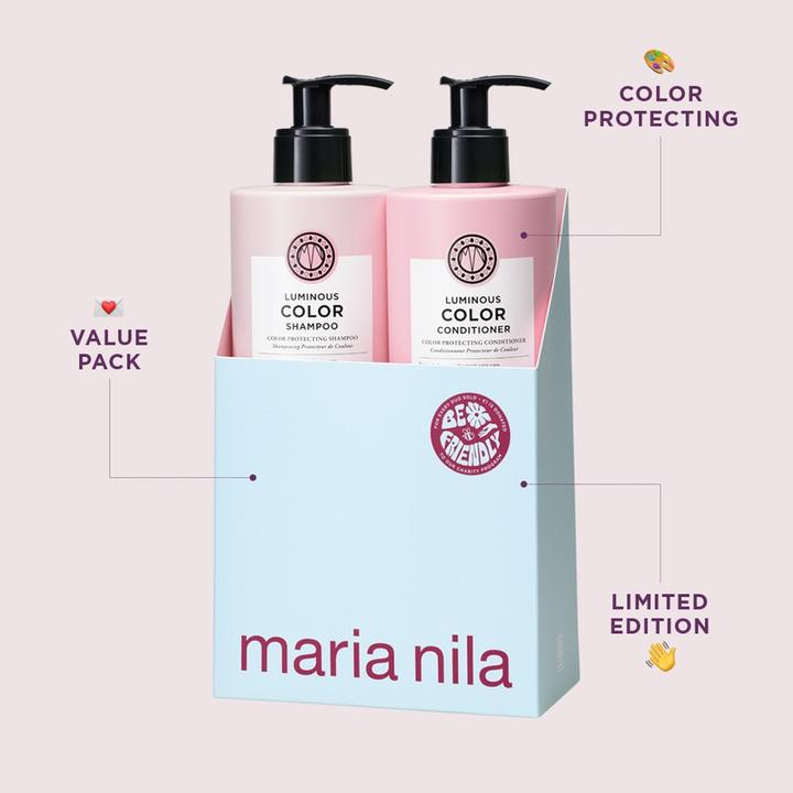 Produktbild Maria Nila Luminous Colour Care Duo (500 ml, Flüssiges Shampoo)