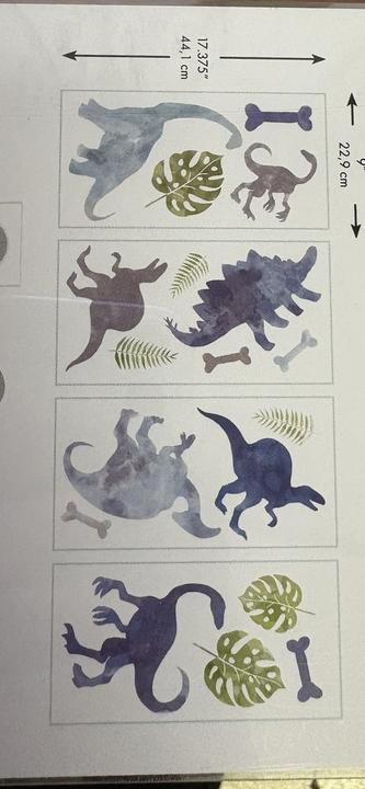 Image du produit Roommates RM - Dinos aquarelle