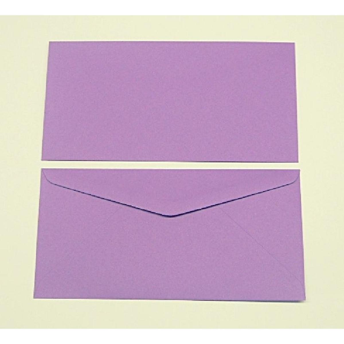 Thumbnail - Blanke, Briefumschlag, Briefumschläge DINlang 120g/qm gummiert VE=100 Stück dunkelviolett (110 x 220 mm, 100 x)