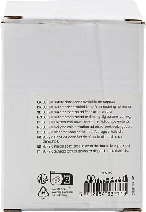 Immagine prodotto Creativ Company Colla in stick oro/verde/rosso/argento, 100 pezzi.