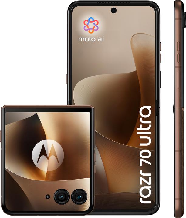 Actual product image Motorola Razr 70 Ultra 7inch 16GB 512GB (512 GB, Cocoa, 6.96", Dual SIM, 5G)