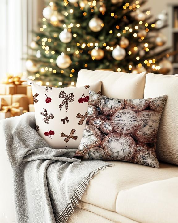 Immagine prodotto Hanah Home Noel Carols Cushion Cover Set 2 Pieces (43 x 43 cm)