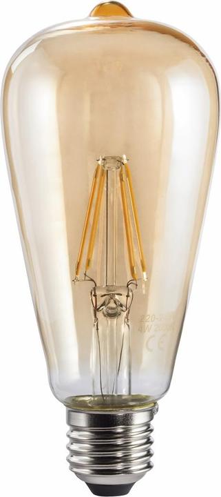 Image du produit Xavax Filament LED, E27, 400lm remplace 35W, lampe vintage, ambre, blanc chaud (E27, 1x)