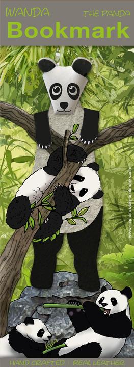 Scandinavian Bookmarks Lesezeichen Panda