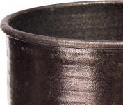 Actual product image Giftdecor antique silver wide relief vase