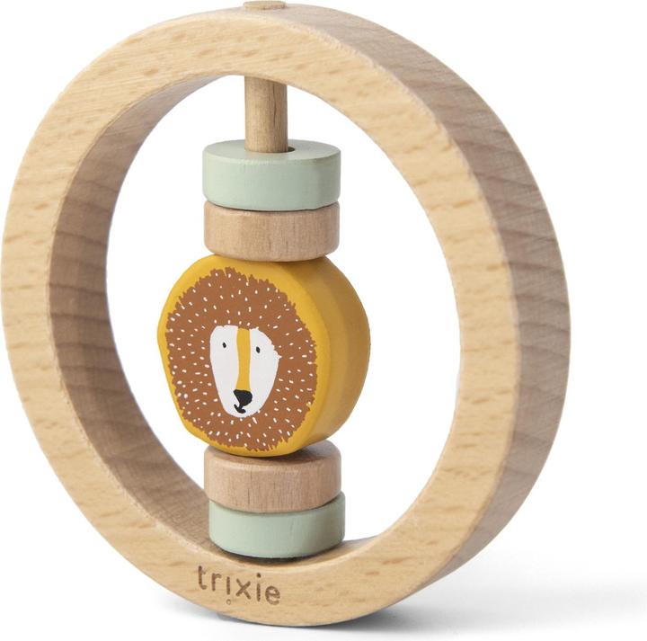 Trixie Baby Houten ronde rammelaar - Mr Lion
