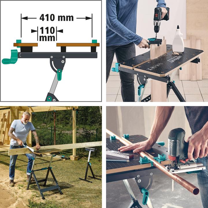 Actual product image wolfcraft 1 MASTER 650 ERGO clamping table (65 cm, 72 cm)