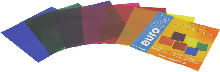 Immagine prodotto Eurolite Set di fogli di colore 19x19cm PAR-56 sei colori (Colore foglio)