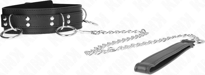 Actual product image Kink 3-RING SLAVERY NECKLACE WITH RIBBON 80 CM 53 X 5 CM