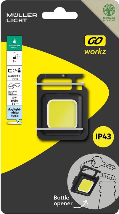 Produktbild Müller Licht Schlüsselanhängerlicht (4.10 cm, 500 lm)