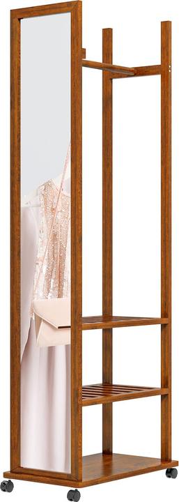 Actual product image Homcom Standing mirror with shelf and castors (60 x 36 x 170 cm)