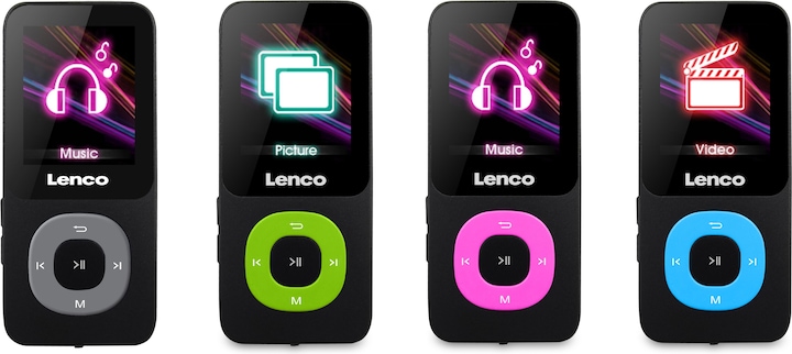Actual product image Lenco Xemio-659PK - MP3/MP4 player (4 GB)