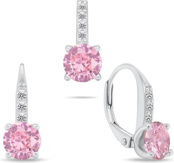 Immagine prodotto Brilio Silver - Elegant silver set with zircons SET274WP (pendant. dangle earrings)