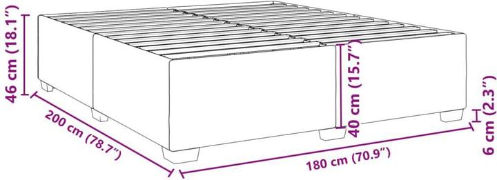 Immagine prodotto vidaXL Struttura letto in ecopelle (180 x 200 cm)