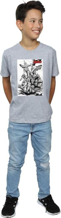 Produktbild Avengers Assemble Team Sketch TShirt Jungen (140, 146)
