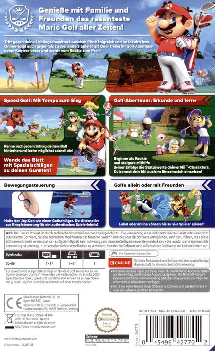 Image du produit Nintendo Mario Golf: Super Rush (Switch, Multilingue)
