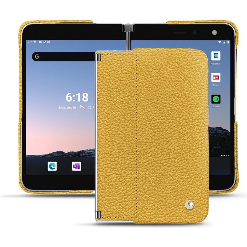 Noreve Lederschutzhülle (Microsoft Surface Duo 2), Smartphone Hülle, Orange