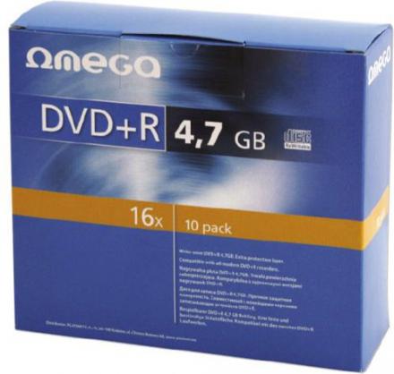 Omega DVD+R 4,7 GB 16 x 10 stuks (56823) (10 x)