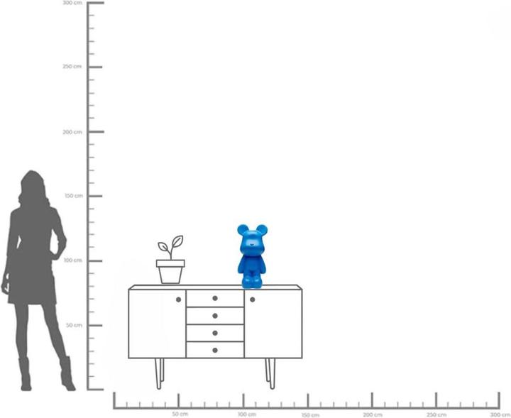 Produktbild Kare Design Deko Figur Bear Blau 51cm