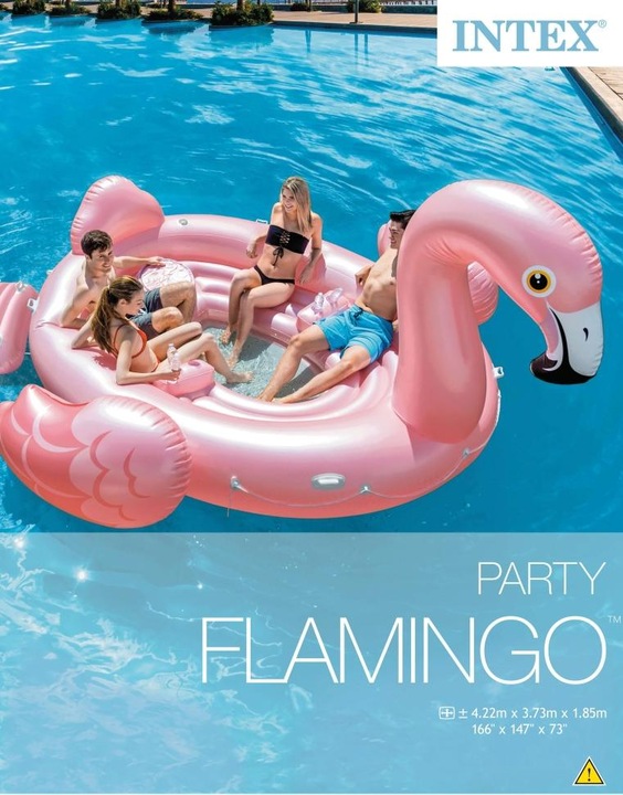 Actual product image Intex Flamingo Party Island