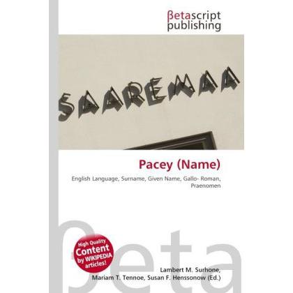 Pacey (Name), Fachbücher