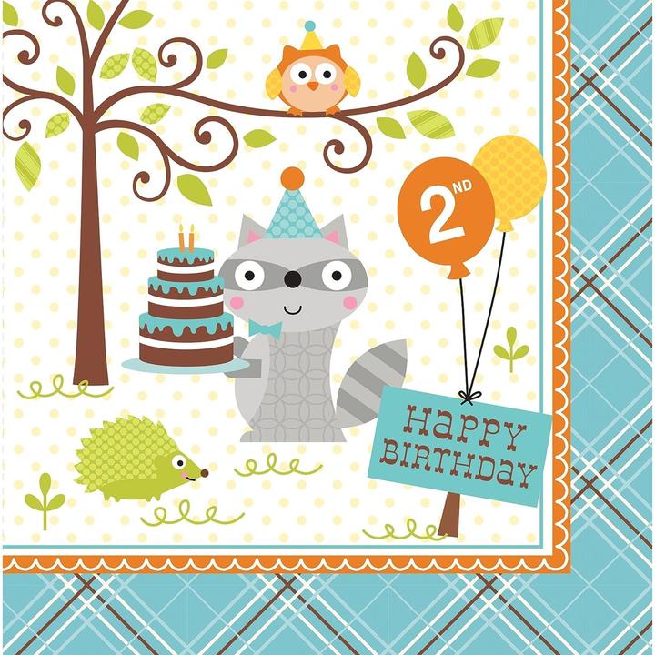 Image du produit Creative Party Happi Woodland 1. Geburtstag 16erPack Papier 3lagig (16 x)