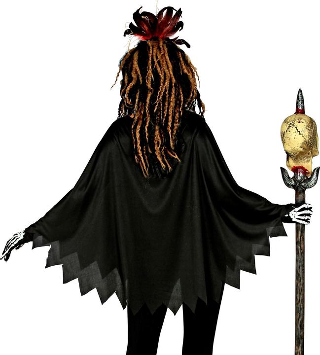 Actual product image Widmann Voodoo Priestrin cape: poncho with hood (One size)