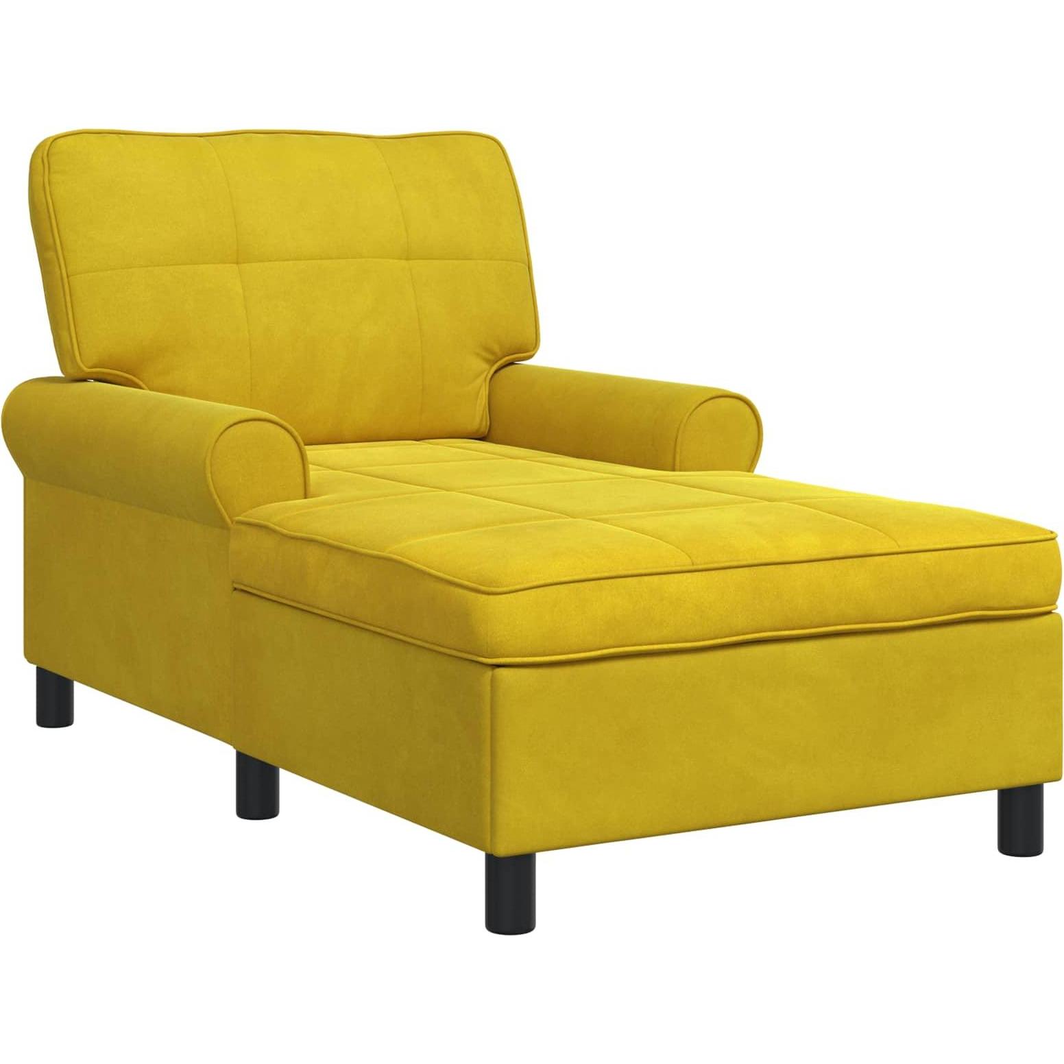 Vidaxl Gelb Sofa + Bettsofa, Lounge-Liege
