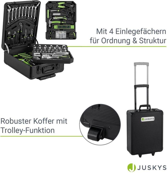 Actual product image Juskys Toolbox (1200 pieces)