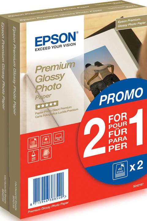 Epson Premium Glossy (255 g/m², 10 x 15 cm, 80 x)