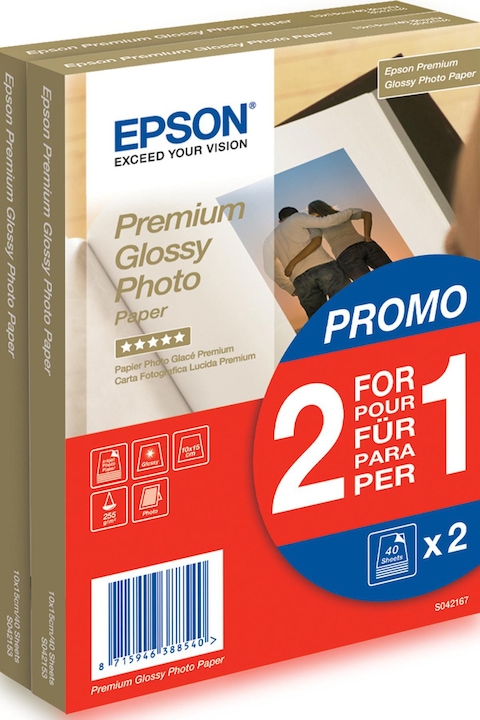 Actual product image Epson Premium Glossy (255 g/m², 10 x 15 cm, 80 x)
