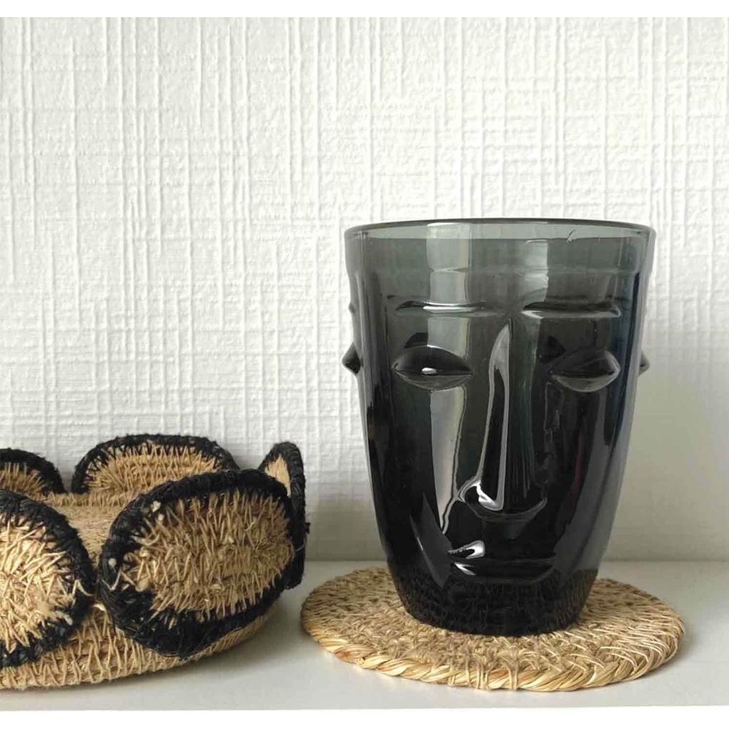 Thumbnail - Opjet Paris Glas Becher Gesicht, Trinkgläser