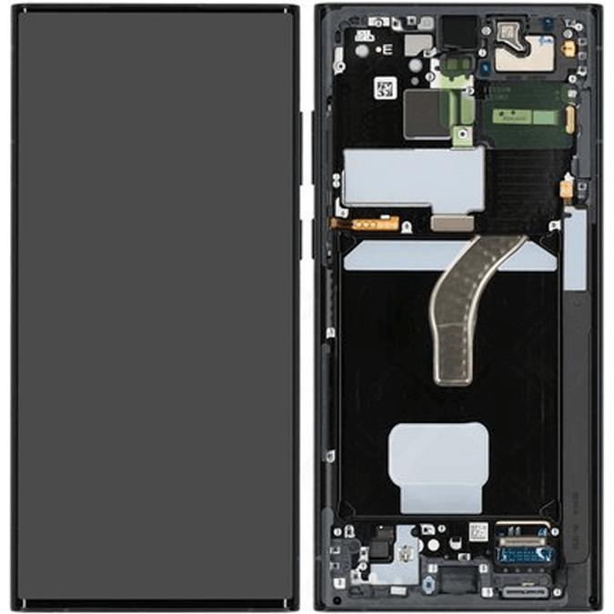 Samsung Galaxy S22 Ultra LCD Display Graphite/Sky Blue/Red (Display, Galaxy S22 Ultra), Mobilgerät E