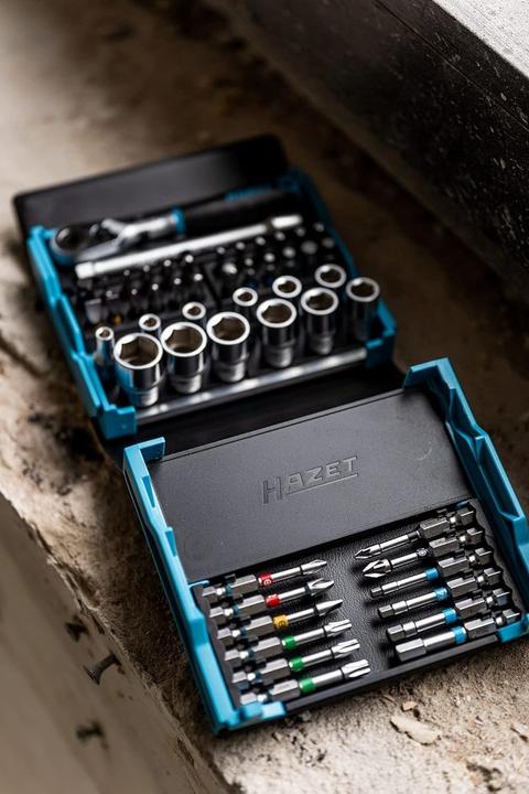 Produktbild HAZET SmartCase Steckschlüssel Satz 2200SC-2 ∙ Sechskant6,3 (1/4 Zoll), Vierkant6,3 mm (1/4 Zoll) ∙… (2 1/4")