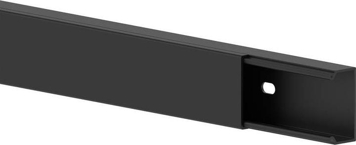 GGK 3631 LFG 15x30-9005 Conduit duct PVC with floor perforation black (Duct, 200 cm)