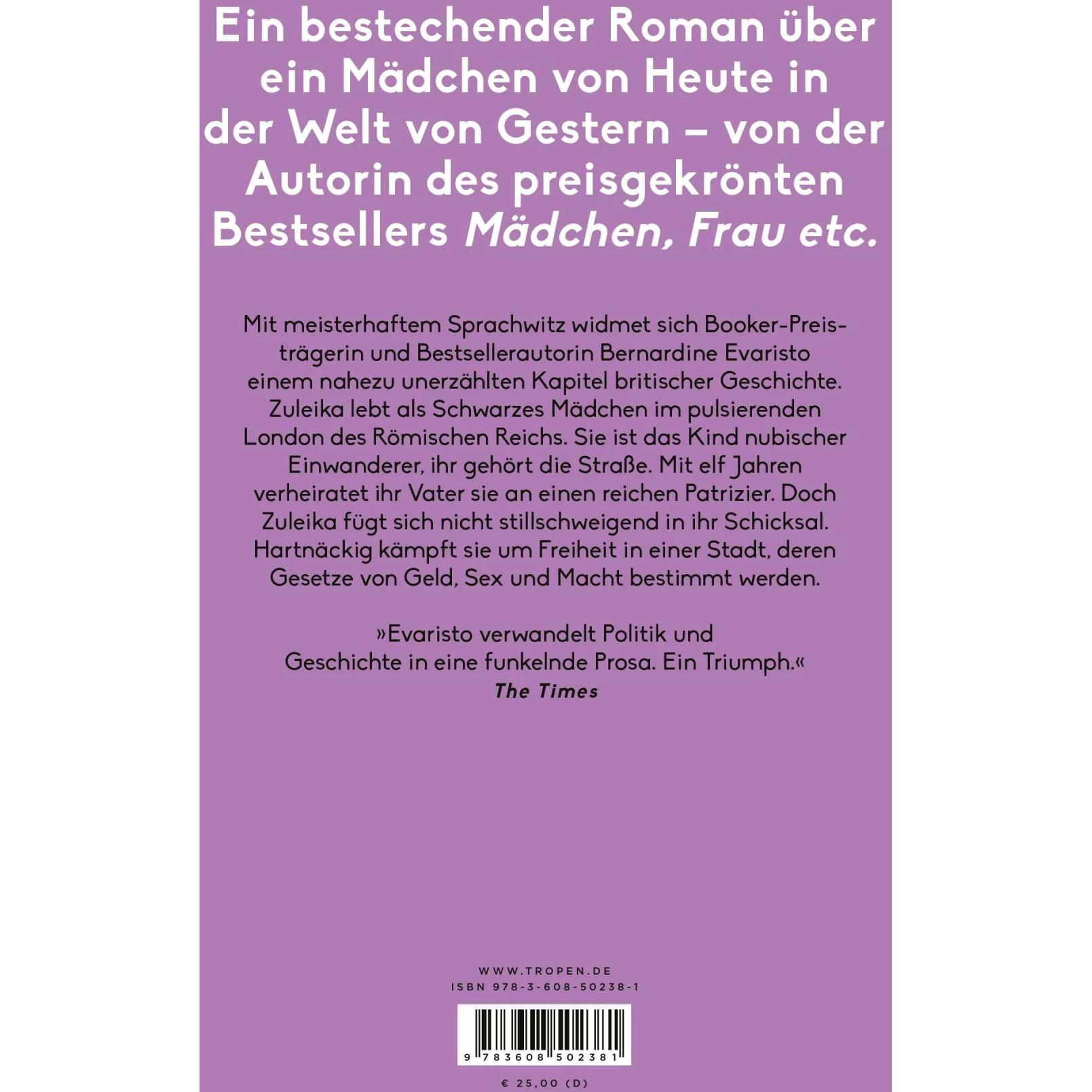 Thumbnail - Zuleika, Belletristik von Bernardine Evaristo, Tanja Handels