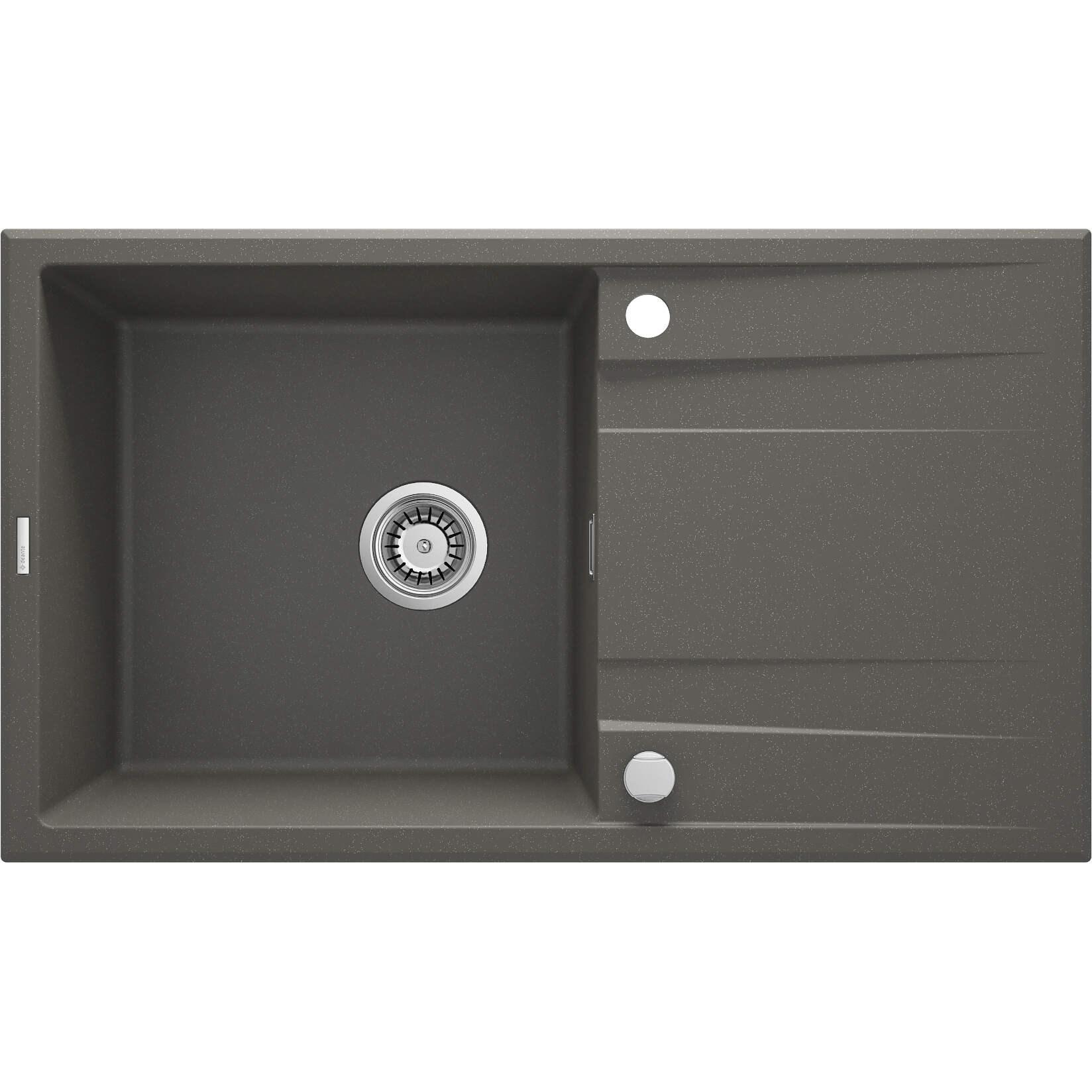 Deante Argento Lavello, Lavello In Granito A 1 Vasca Con Scolapiatti