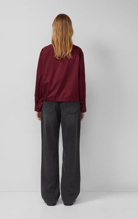 Immagine prodotto s.Oliver Bluse Baumwollsatin-Bluse mit Bindedetail am Saum (38)