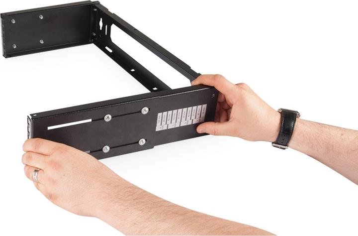 Image du produit Digitus Support de patch mural 4U 183x528x225 mm réglable en profondeur (4 HE, Rack 19 pouces)