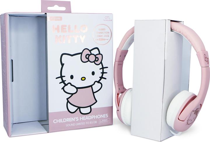 Produktbild OTL Technologies HK1180 Hello Kitty Kids Wired Headphones with Ears in Red and White