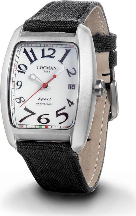 Immagine prodotto Locman Orologio da uomo Sport Anniversary nero/bianco Ref. 0471 (Orologio da polso analogico, 37 mm)
